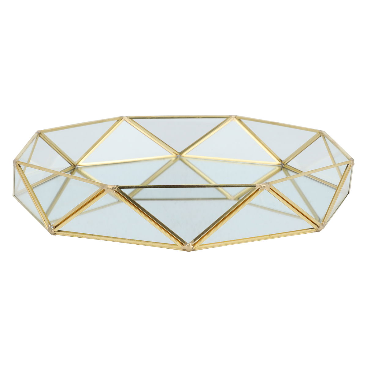 Tofaria Al Saif Gallery glass, 5 x 30 x 30 cm, with gold-transparent rim product image 2