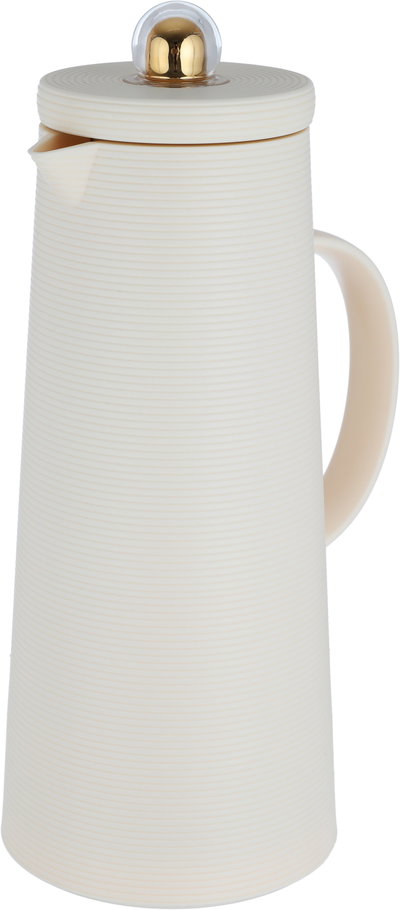 Al Saif Gallery Royal 8 thermos, 1 liter, thermal glass inner container, plastic outer shell - light beige product image 4