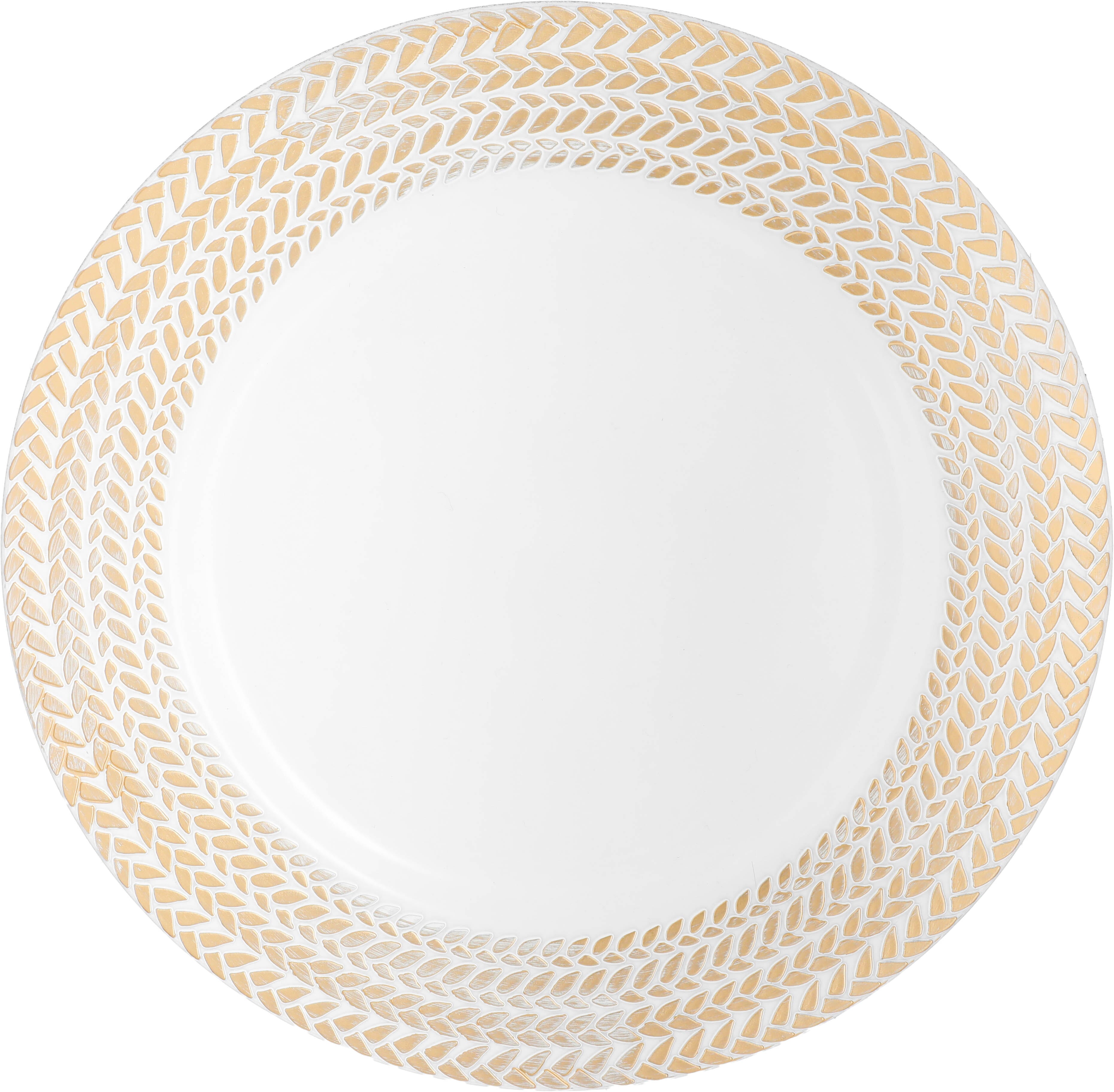 Al Saif Gallery porcelain dessert serving dish, round, flat - white product image 2