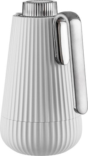 ترمس سمو جلوري، 0.7 لتر، يد نيكل، الخامة الداخلية زجاج، ضغاط - رمادي فاتح اسود لامع product image 2