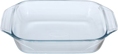 صينية طهي زجاج بايركس، 27x17x6 سم، مربع - شفاف product image 2