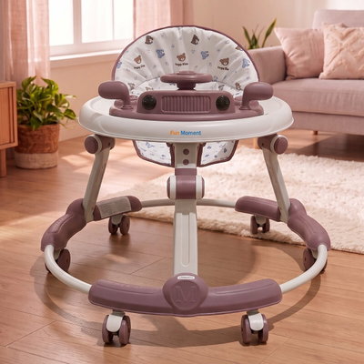 Fun Moment Baby Walker, Foldable, Adjustable, Musical Toys - Multicolor product image 3