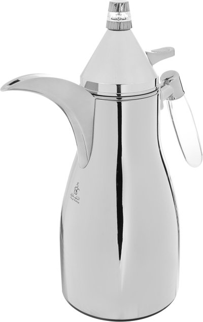 Alsaif Gallery Falwah Thermos Set, 2 Pieces, 1/1 Liter, Glass inner container, Stainless Steel Body - Silver product image 8