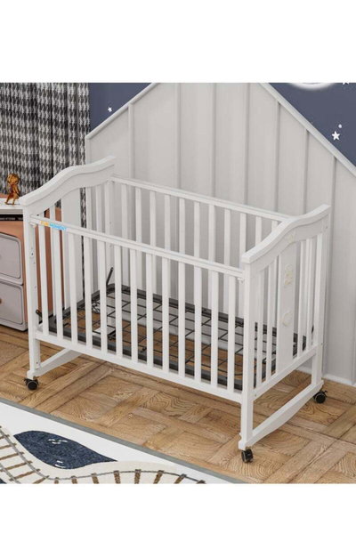 سرير اطفال خشب الصنوبر فان مومنت، 130×70 سم، مع ناموسية - ابيض product image 3
