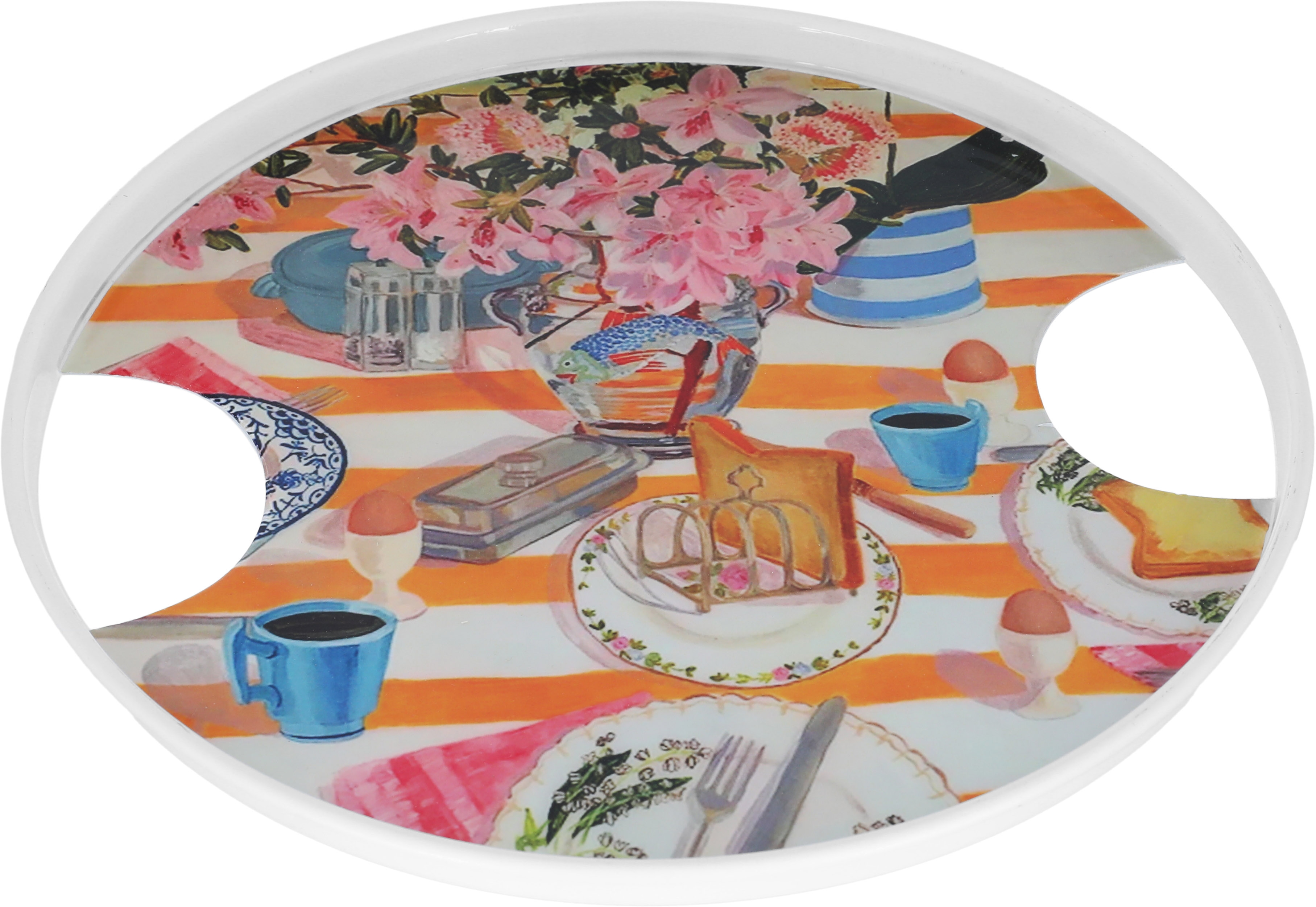 Al Saif Gallery steel serving plate, 26 x 2 cm - multi-colored product image 2