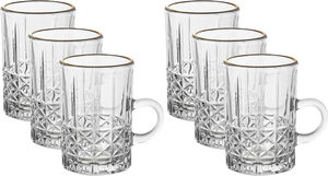 طقم بيالات شاي بيد زجاج ماكس جلاس، 6 قطع - شفاف product image