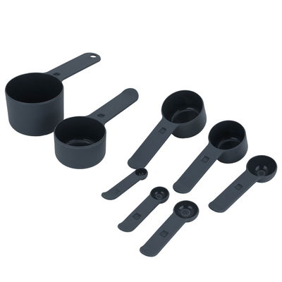 طقم ملاعق بلاسيتك السيف غاليري، 8 مقاسات - أسود product image 2