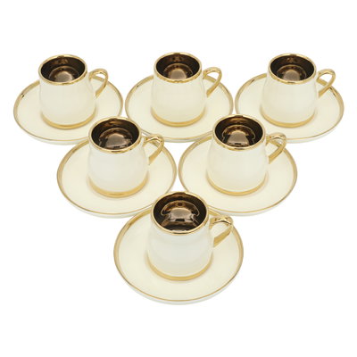 طقم فناجين سيراميك السيف غاليري، 12 قطعة - بيج product image 2