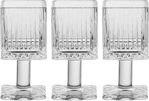 Al Taj Home Trading Establishment Crown Home Foundation Glass Serving Set, 70ml, 3 Pieces, Square, Base - Clear product image