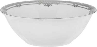 طقم سفرة بورسلان ريدج، 122 قطعة - ابيض فضي product image 16