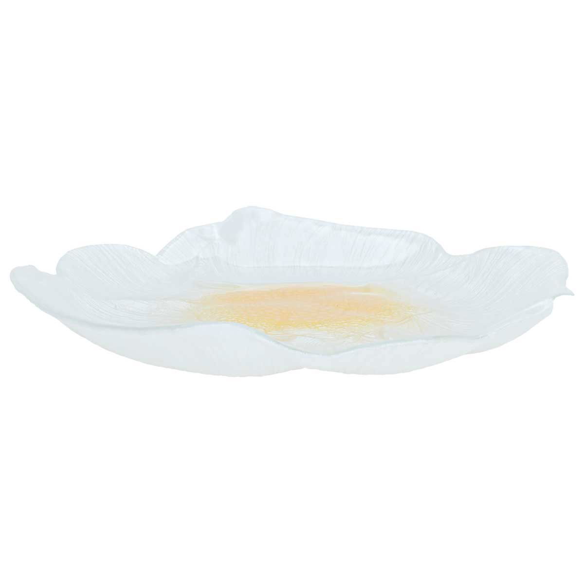 Al Saif Gallery Glass Serving Plate, 30X30X3 Cm - Pearly White product image