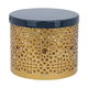 حافظة استيل بغطاء أسود العين الاندلسية، 15×15×12.5 سم، دائري - ذهبي product image 2