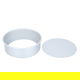 Bake Chef Aluminum Cake Mold, 10 x 3 Inch, Round, with Removable Base - Silver product image 2