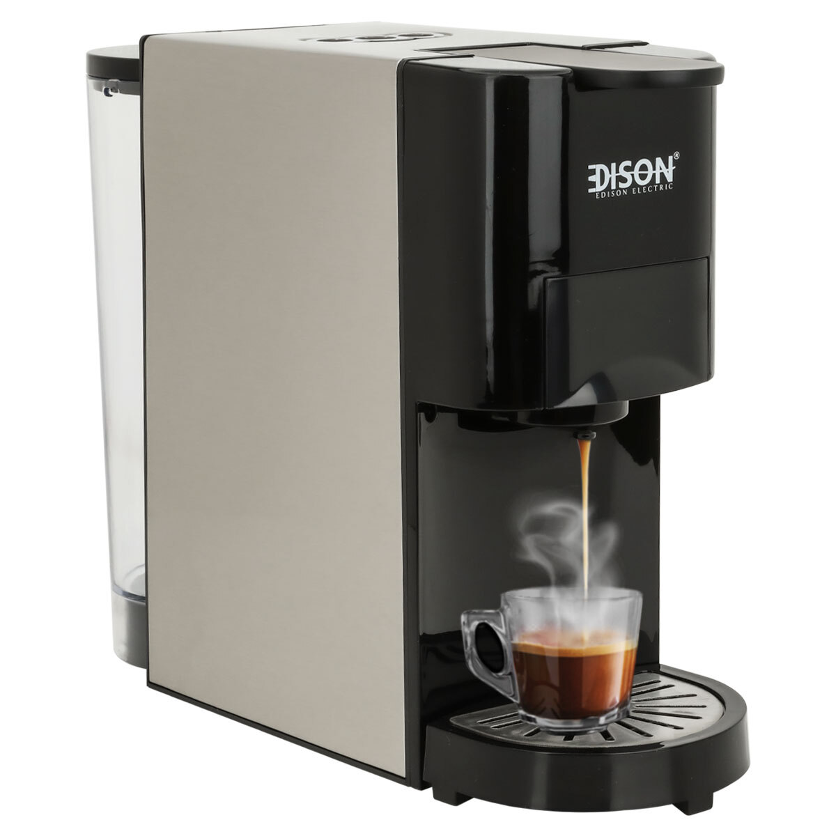 Edison Steel Coffee Maker, 1450 Watt, 800 Ml - Black Silver product image 1