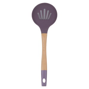Alsaif Gallery Silicone Cooking Spoon, Wooden Handle - Purple product image 2