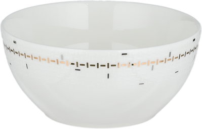 طقم سفرة بورسلان السيف غاليري، 61 قطعة، نقوشات هندسية - أبيض product image 6