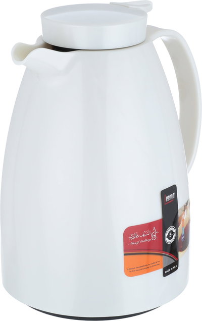 ترمس ليما، 1 لتر، حافظة داخلية زجاج، ضغاط - لؤلؤي product image 5