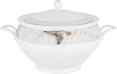 Alsaif Gallery Porcelain Dinner Set, 166 Pieces, Gold Engraving - White product image 2