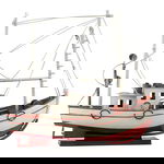 Rwad Alailah iron ship-shaped table masterpiece, 36 x 11 x 34 cm - multi-colored product image 2