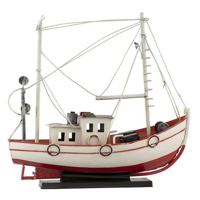 Rwad Alailah iron ship-shaped table masterpiece, 36 x 11 x 34 cm - multi-colored product image 2