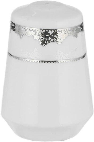 طقم سفرة بورسلان ريدج، 122 قطعة - ابيض فضي product image 8