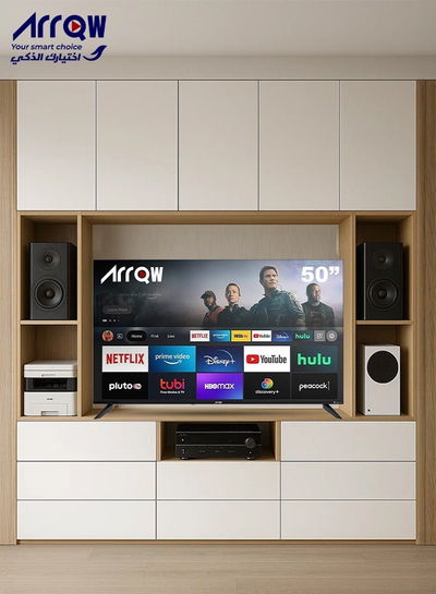 تلفزيون سمارت بدون اطار اركيو، 50 بوصة، 4K UHD، LED، نظام اندرويد، RO-50LCS-11 - اسود product image 5