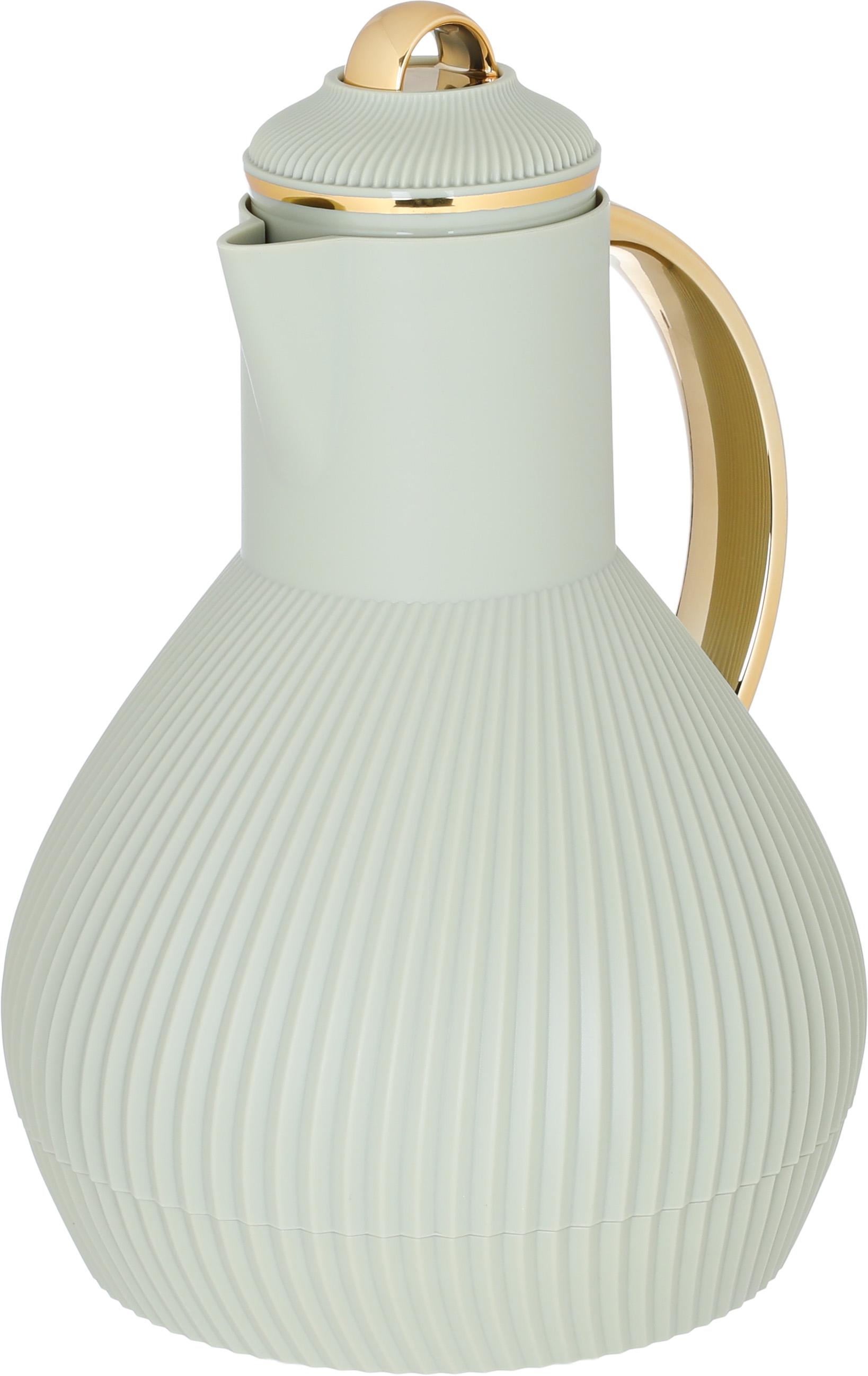 Al Saif Gallery Alia thermos, 1 liter, thermal glass inner container, plastic outer shell - olive green product image 2