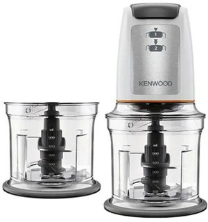 قطاعة كهربائية كينوود، 500 واط، 500 مل، 2 وعاء، CHP61.200WH - فضي اسود product image