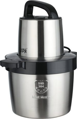 قطاعة طعام ويننج ستار، 27x27x38.2 سم، 6 لتر، 1000 واط، سرعتين، LLJ-207 - فضي أسود product image 2