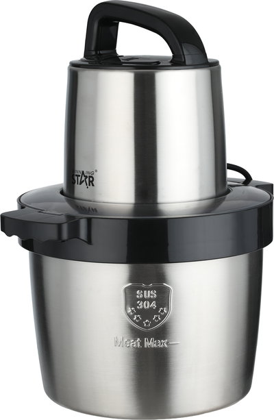 قطاعة طعام ويننج ستار، 27x27x38.2 سم، 6 لتر، 1000 واط، سرعتين، LLJ-207 - فضي أسود product image 2