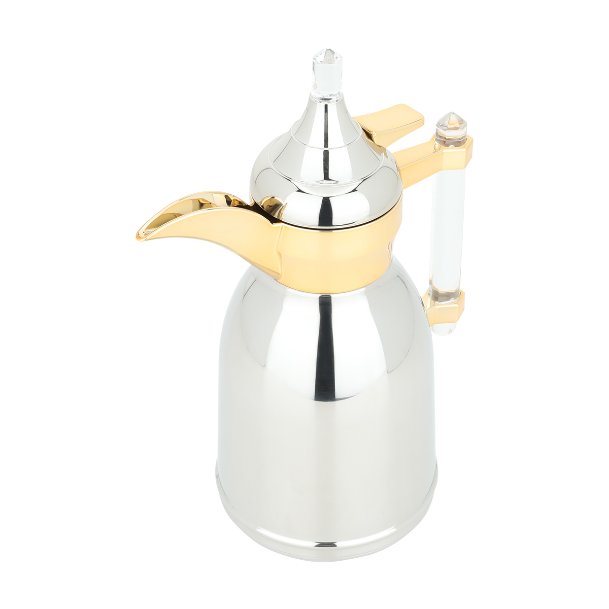 Al Saif Gallery Steel Dallah Shahad, 600 ml - golden silver product image 2