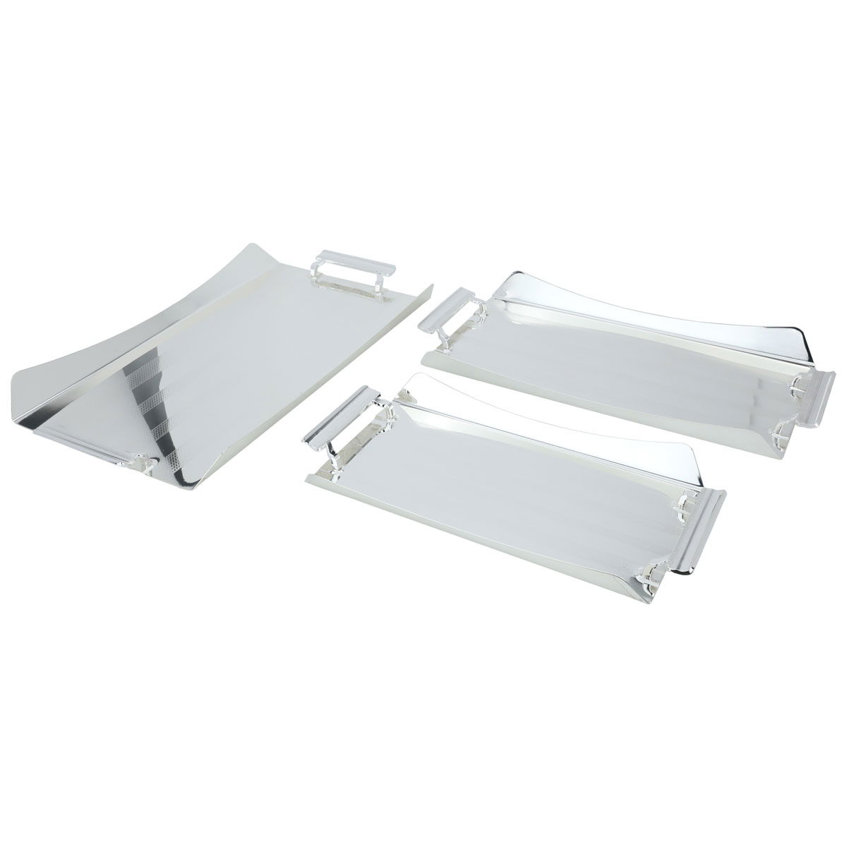 طقم صواني استيل السيف غاليري، 3 قطع - فضي product image 2