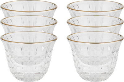 طقم فناجين قهوة زجاج ماكس جلاس ، 60 مل، 6 قطع - شفاف product image 1