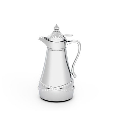 Al Saif Gallery Sawar Set, 1/0.75 litre, 2 pieces, thermal glass inner case, stainless steel outer case - silver product image 3