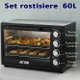 فرن مع شواية ارو، 2000 واط، 60 لتر، RO-60EOB - اسود product image 4