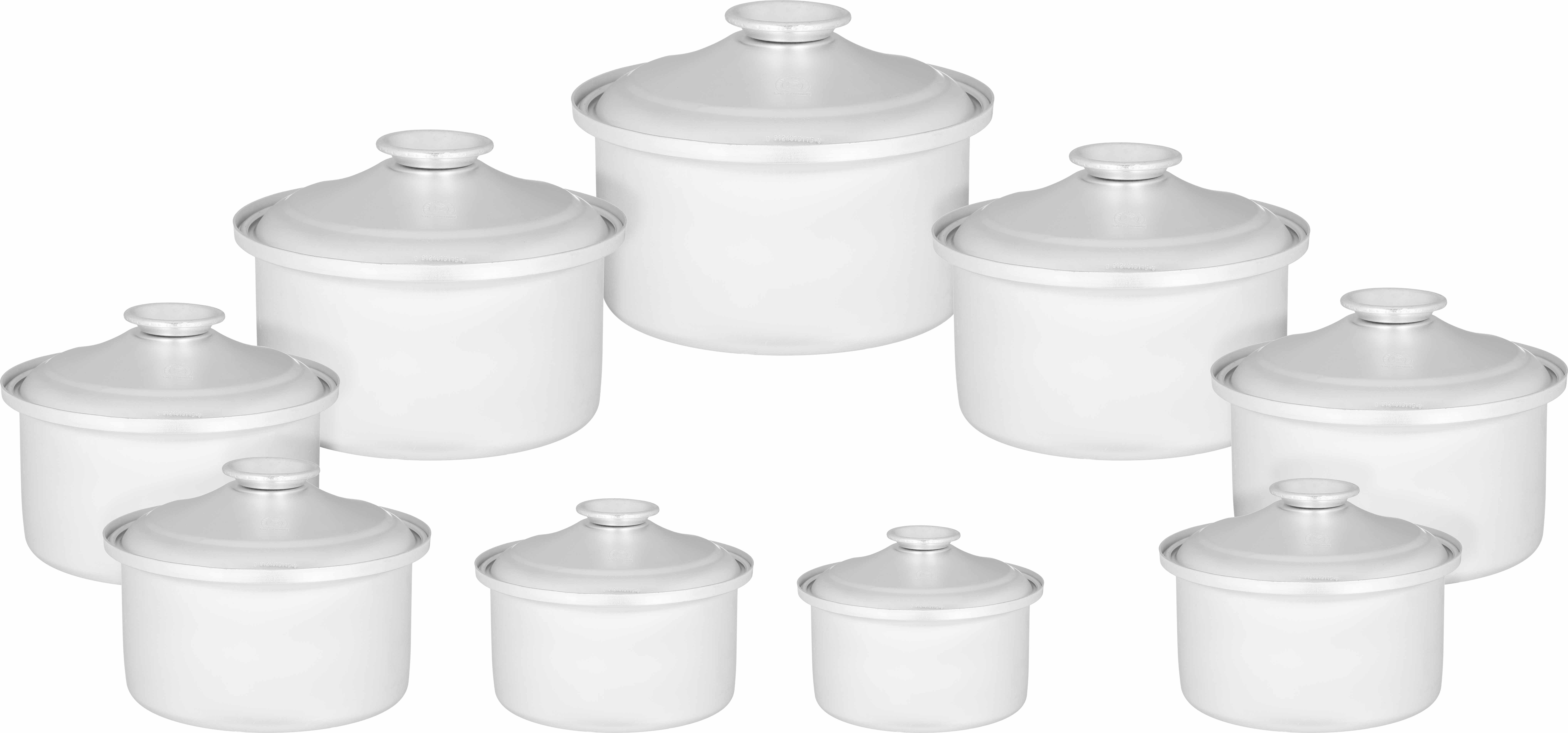 طقم قدور أستيل السيف غاليري، 18قطعة - فضي product image
