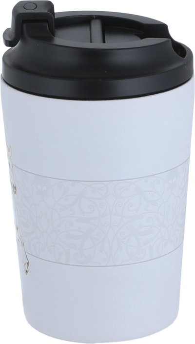 Al Saif Gallery Steel Horse Print Thermos Mug, 240 ml, 8 oz - White product image 3