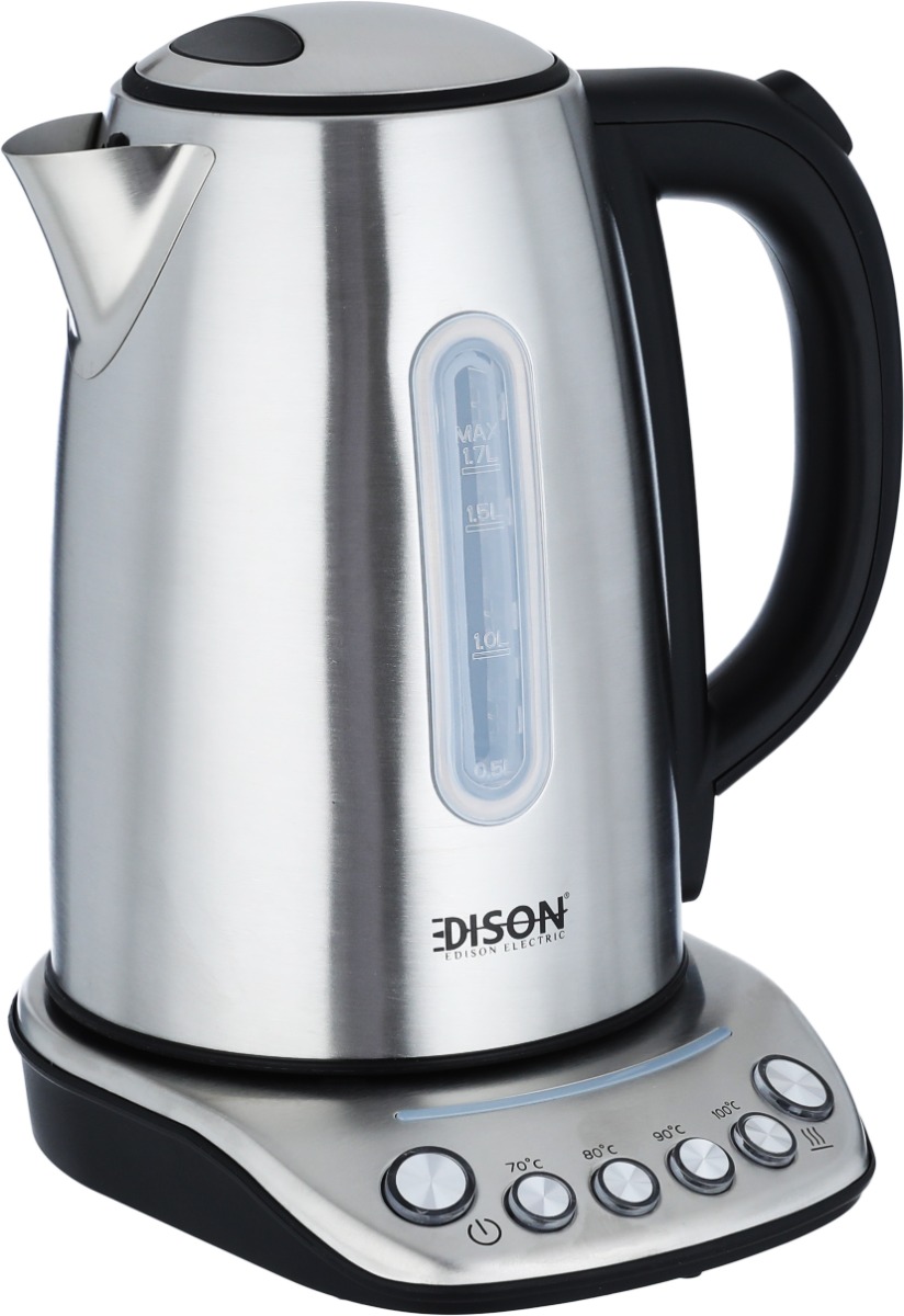 غلاية كهربائية إديسون، 1850/2000 واط، 1.7 لتر، KE4071TF-GS - فضي product image 2
