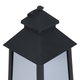 Metal outdoor lighting lantern, 27x13.5 cm - black product image 3