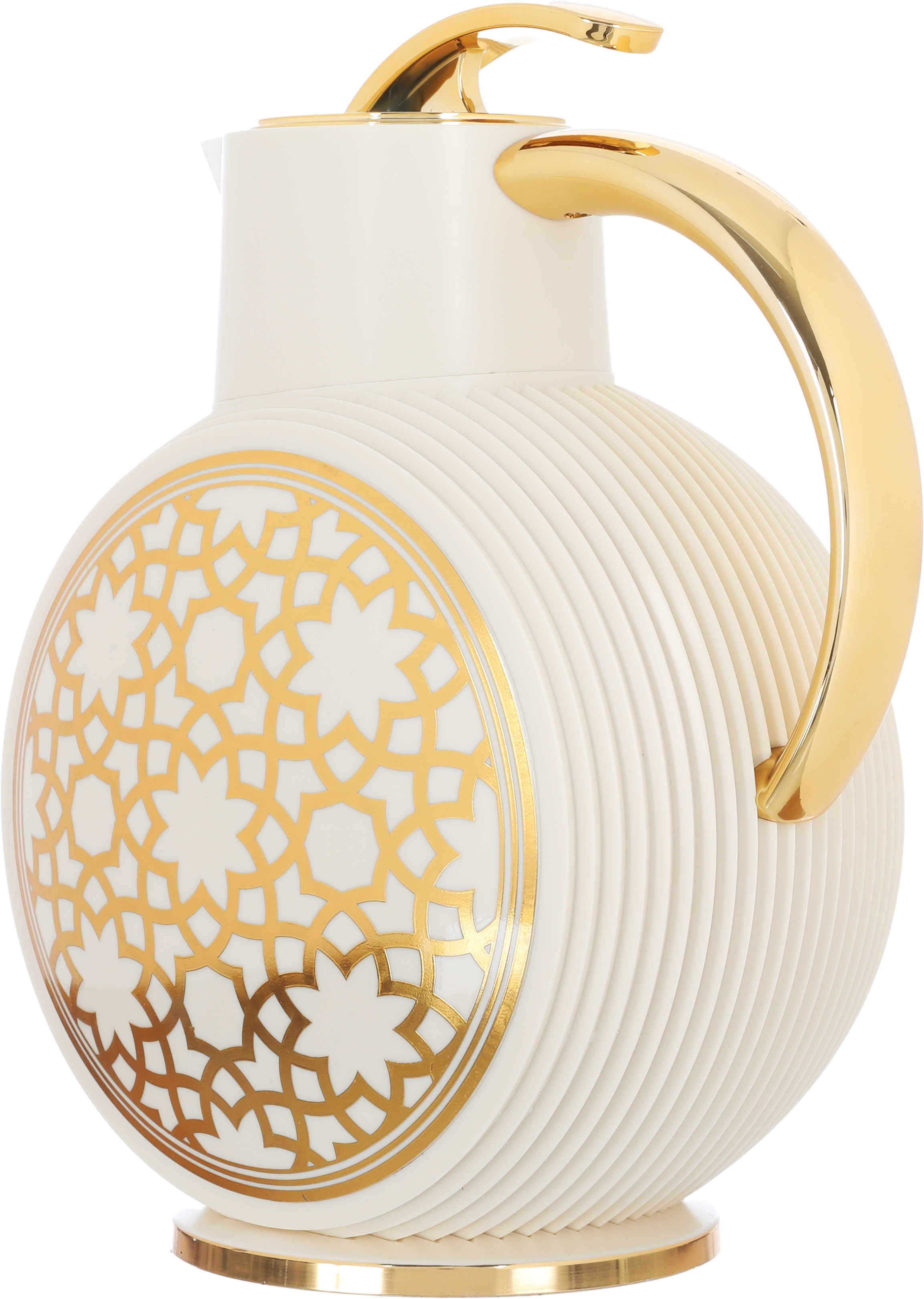 Glory Al-Jawhara Thermos, 900 ml, glass inner container, plastic outer shell - beige product image 3
