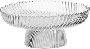 Al Saif Gallery Glass Serving Stand, Round, 26 Cm, 26X26X10 Cm - Clear product image