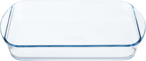 Pyrex Glass Oven Tray, 2.7 L, 35 x 23 x 6 cm, with Handle - Clear product image 2