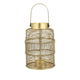 فانوس استيل العين الاندلسية، 10 × 10 × 15 سم - ذهبي product image 1