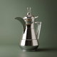 AlSaif Gallery Suleiman 2 Thermos Dallah, 1 liter, inner glass container, outer stainless steel container - silver product image 1