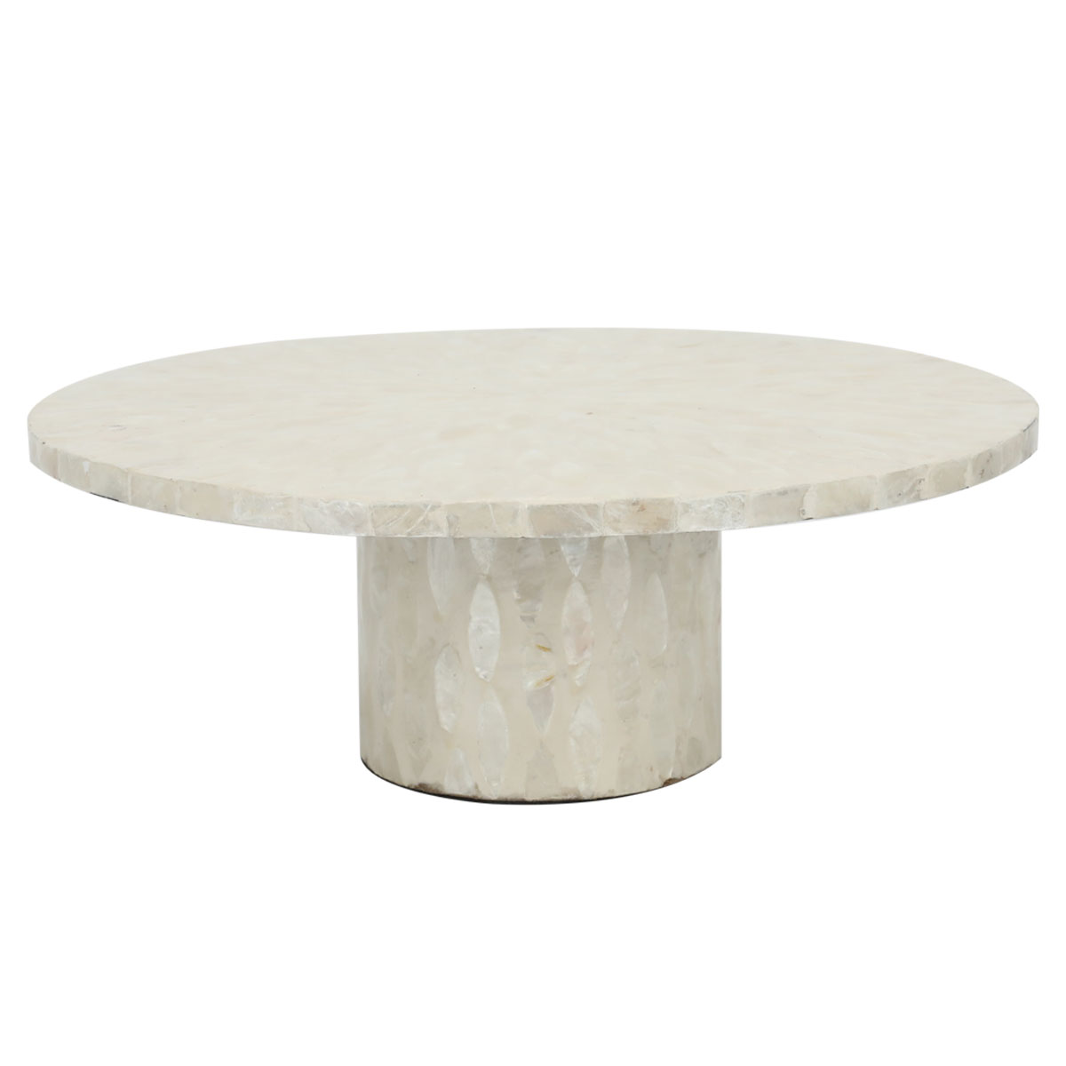 Al Saif Gallery wooden cake serving stand, 30 x 30 x 10 cm, round, base - beige product image 2