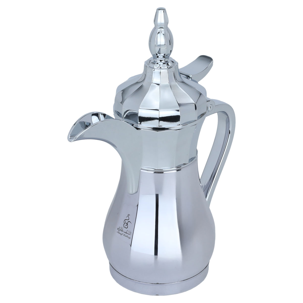 Suleiman thermos, Dallah shape, Al Saif Gallery , 0.25 liters, steel inner container, steel outer shell - silver product image 2