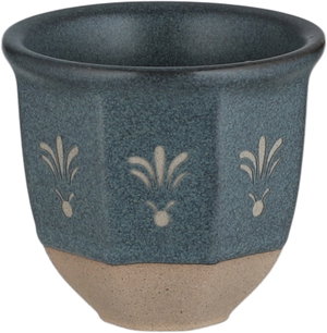 Al Saif Gallery Saudi Arabian Porcelain Coffee Cup Set, 6 Pieces, Artistic Decorations - Dark Gray Beige product image 2
