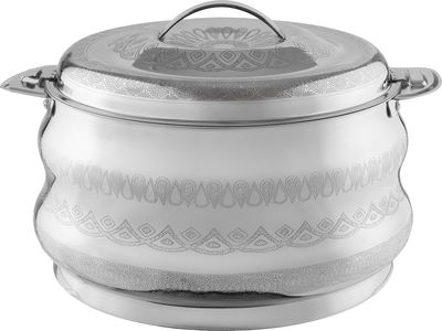 Al Saif Gallery Zara Steel Food Container, 7.5 Liters - Silver product image 1