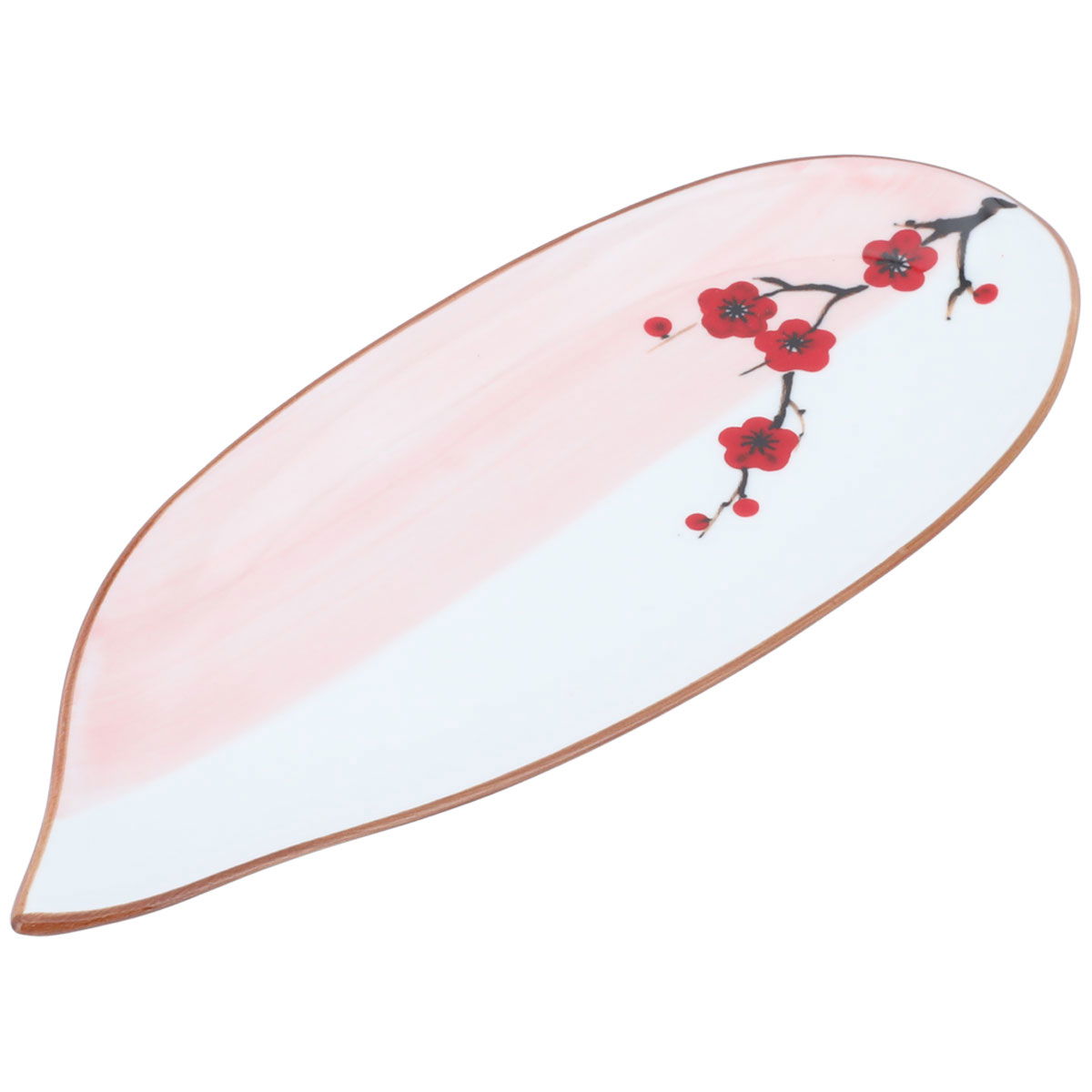 Al Saif Gallery porcelain dessert plate, 9 inches, teardrop - white product image