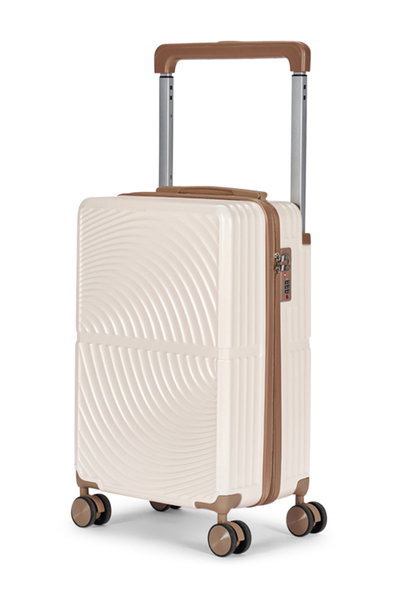 طقم شنط سفر بولي كربونات ليمرا، 20 24 بوصة، 4 عجلات، بزاوية 360 درجة، OT-9001 - بيج ذهبي product image 4